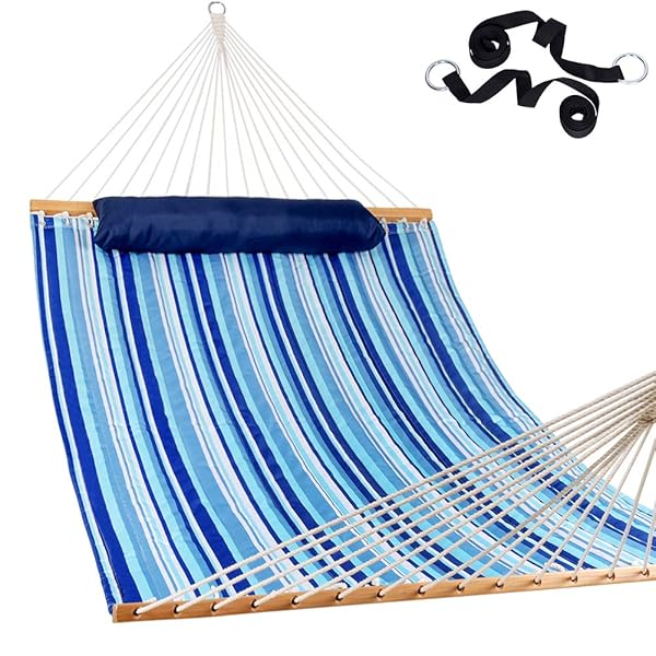 Lazy Daze Hammocks Hammock Quilted Fabric With Pillow For Two