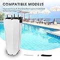 JUSNBASR DEX7200DC Filter Element Cluster Assembly Compatible with Hayward 72 sq ft. Pro-Grid Permaglass XL DE7220 Series Cartridge Filter 