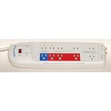 Smart Strip LCG5 Energy Saving Power Strip with Auto-Switching Technology and Modem/Coaxial Surge Protection