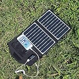 KINGSOLAR&trade; 8W 5V Faltbares Solar Ladeger�t Solarpanel charger f�r Handy, iPhones, Samsung Galaxy , Smartphones, GPS, Bluetooth Lautsprecher, Gopro Kameras und irgendwelche USB-Ger�te