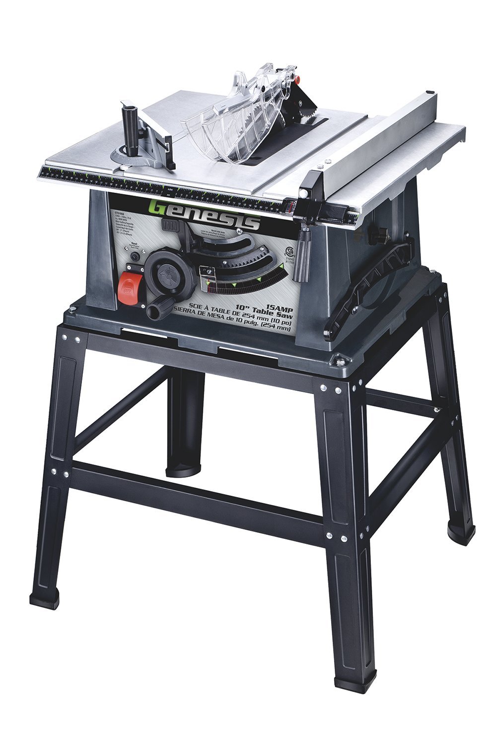 Genesis GTS10SB 10Inch 15Amp Table Saw with Stand eBay