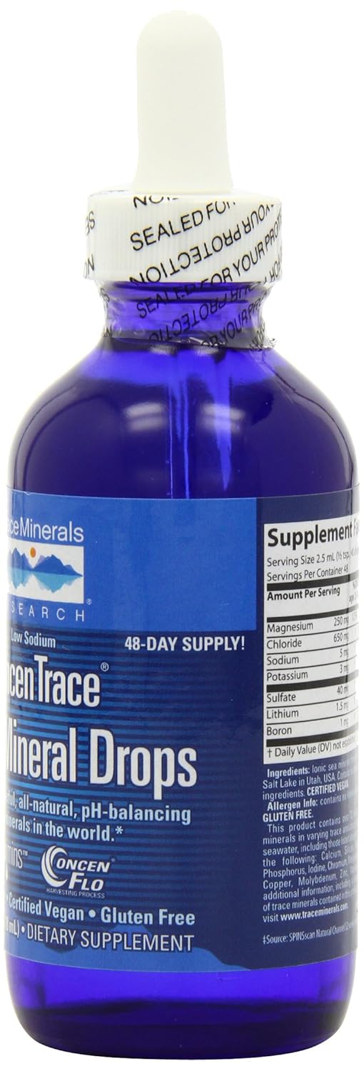 Amazon.com: Trace Minerals Concentrace Trace Mineral Drops-Glass ... Amazon.com: Trace Minerals Concentrace Trace Mineral Drops-Glass ...