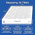 Nordic Pure 20x25x4 Pleated MERV 12 Air Filters 2 Pack