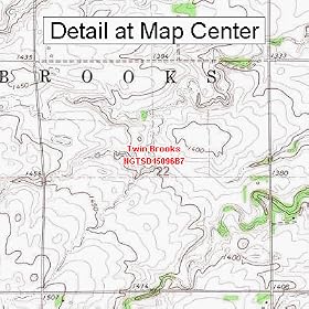 Buy USGS Topographic Quadrangle Map - Twin Brooks, South Dakota (Folded Waterproof)