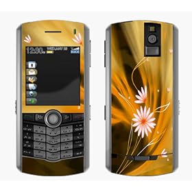 Flame Flowers Protective Decal Cover Sticker for BlackBerry RIM Pearl 8100/ 8110 with VERTICAL CAMERA