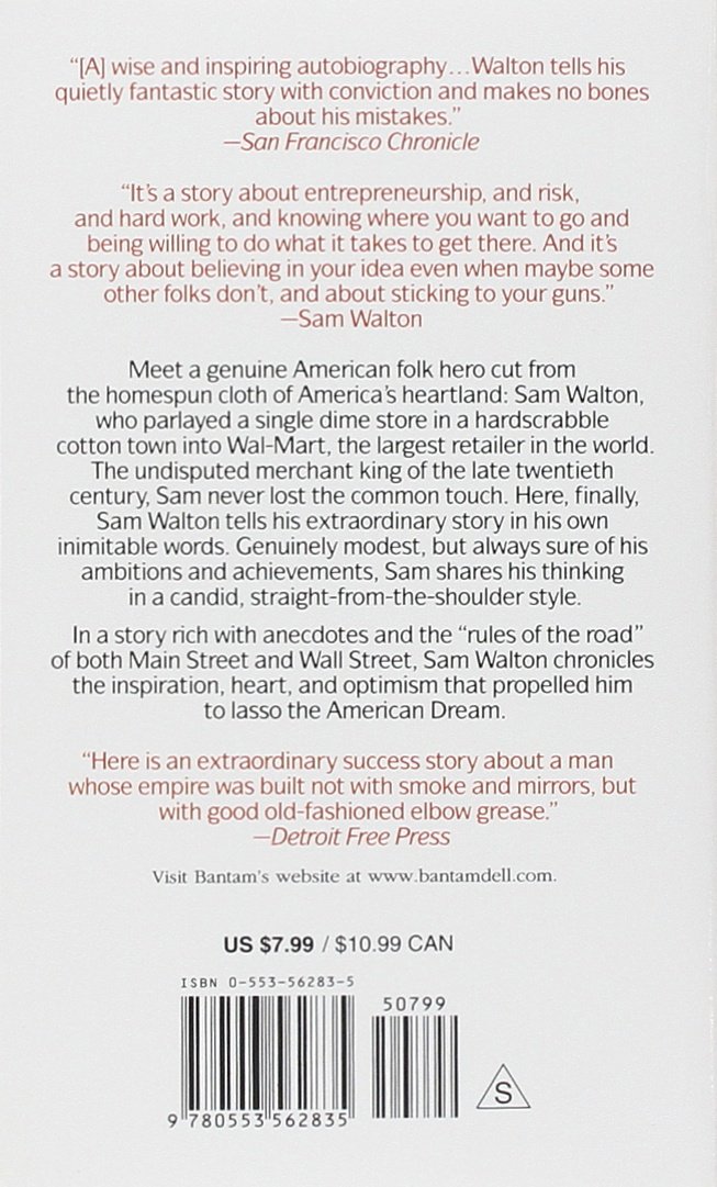 Sam Walton: Made In America: Sam Walton, John Huey: 9780553562835 ...