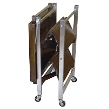 Oasis Concepts Stainless Steel/Wood Folding Versatile Bbq Island, Walnut