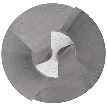 Magafor 1055 Series Cobalt Steel Combined Drill and Countersink, Uncoated (Bright) Finish, Plain Style, 60 Degrees, #6 Size, 0.5" Body Diameter