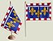 Drapeau de table France Centre - 15 x 22 cm
