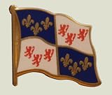 Pin's (épinglette) Drapeau France Picardie - 2 x 2 cm