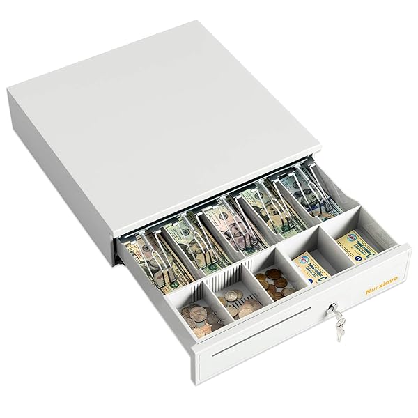 Nurxiovo Cash Register Drawer Box 16 Inch For Point Of Sale Pos