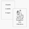 Visual Italian Vocabulary Connections (Language Express Cards) (Italian Edition)