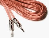 HOSA SPEAKER CABLE, CLEAR INSULATION, 12AWG x2, 25 ft. Uses Jumbo-shell 1/4 Plugs.