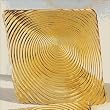 Ten Strawberry Street Zeus Amber - 9 Inch Square Luncheon Plate - Set Of 6