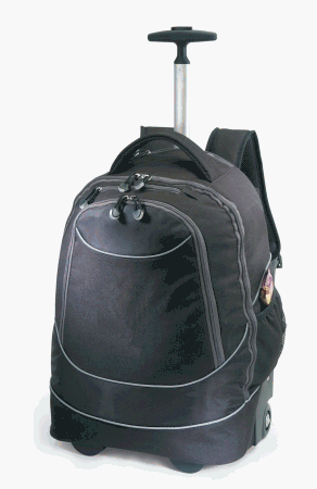 Rolling Computer Backpack - Black