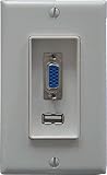  : VGA & USB Input Wall Plate