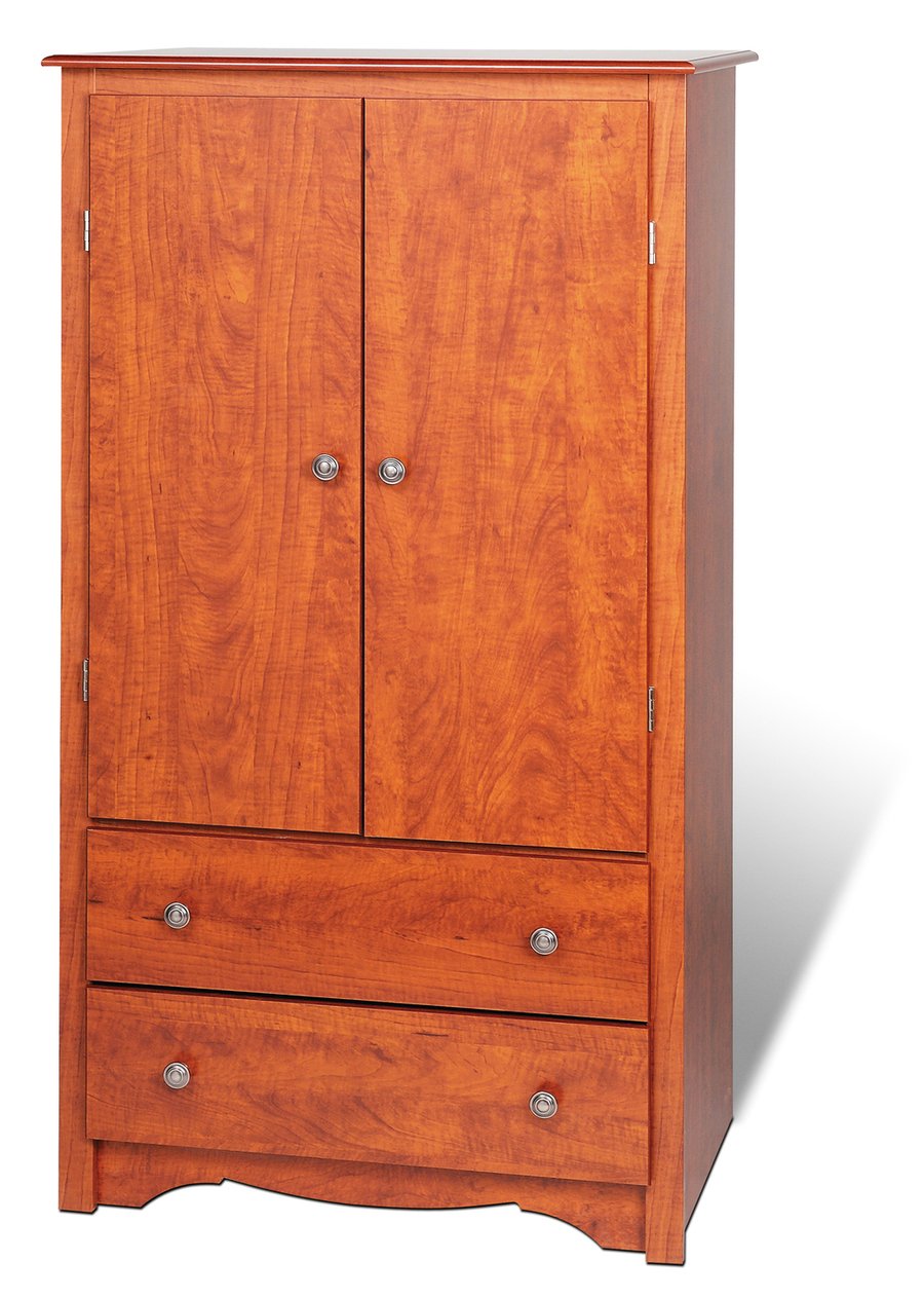 Monterey 2 Drawer Armoire Cherry Find Discount Drew Essex Triple