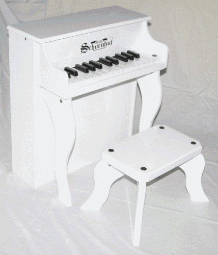 Schoenhut White Elite Spinet