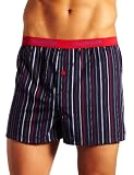boxer:Calvin Klein Men's BXR Matrix Woven Slim Fit Fashion Boxer, Oleary Stripe/Lynx, Small