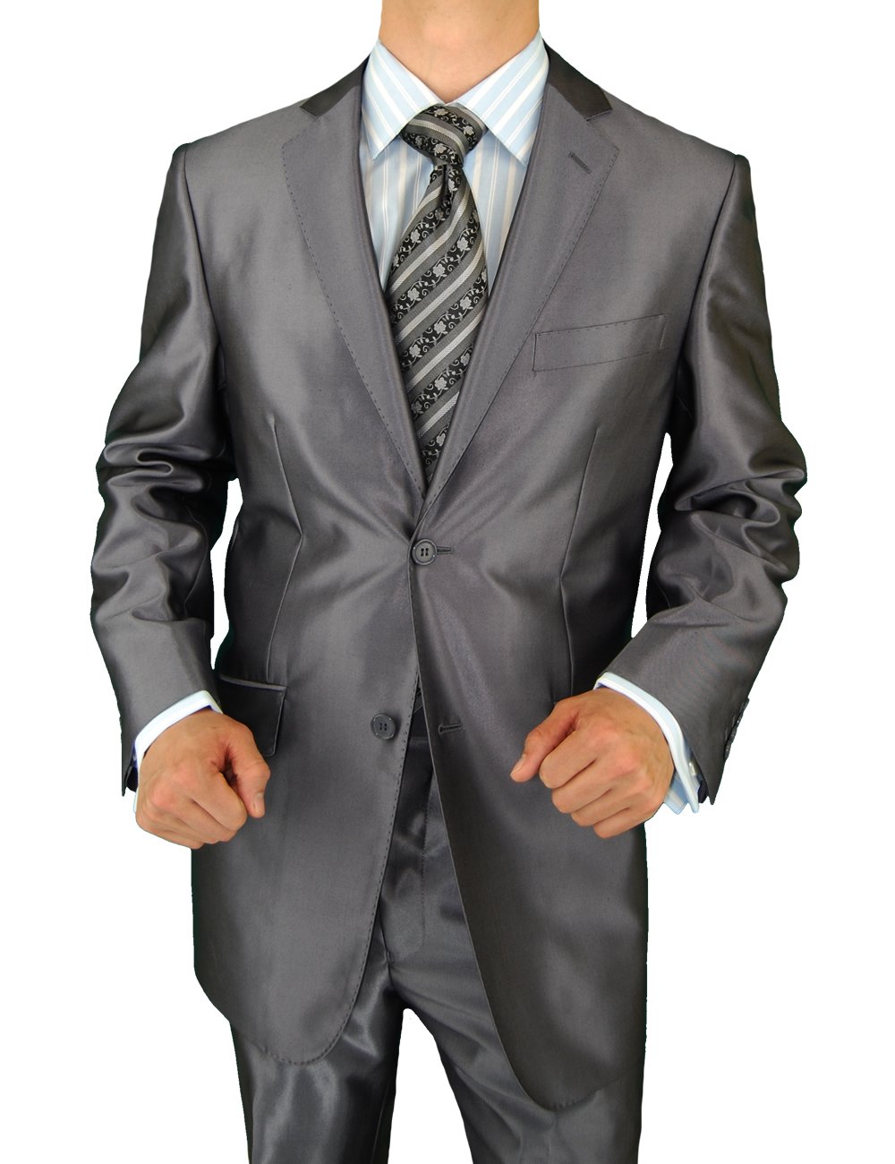 Get Extra Fine Sharkskin Fiber Prom Suit