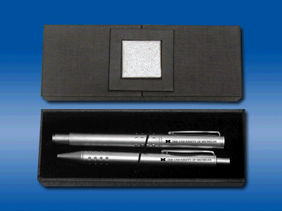 University of Michigan - Ball Point & Roller Ball Pen Set - Laser Engraved