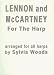 Lennon and McCartney For The Harp