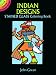 Indian Designs Stained Glass Coloring Book (Dover Little Activity Books)