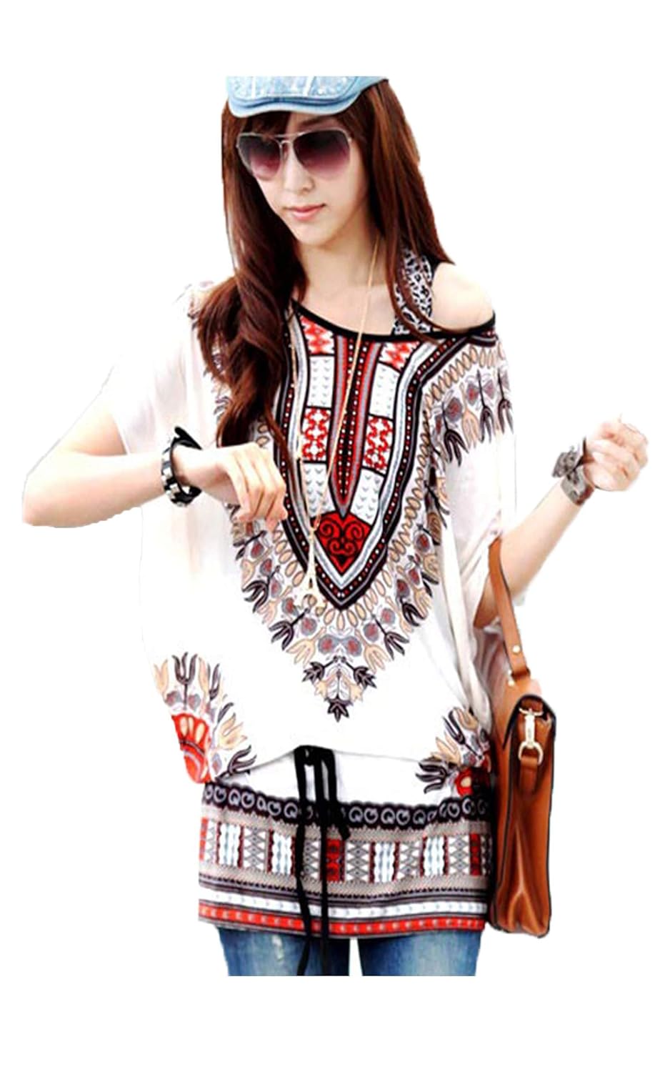 eshion Ladies Womens Casual Loose Batwing Sleeve Print Tunic Blouse Shirt Tops
eshion Ladies Womens Casual Loose Batwing Sleeve Print Tunic Blouse Shirt Tops