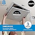 Simply 20x20x1 Air Filter, Merv 8, DUST, Pet, & Allergy Control