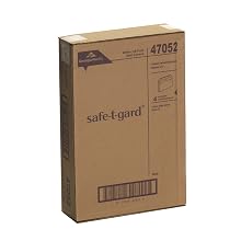 Georgia-Pacific Safe-T-Gard 47052 White 1/2-Fold Toilet Seat Cover, 17.44" Length x 14.5" Width (Case of 4 Packs, 250 Per Pack)