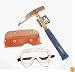 Rock Hammer Kit, Estwing Supreme 22 oz with Sheath and Safety Goggles
