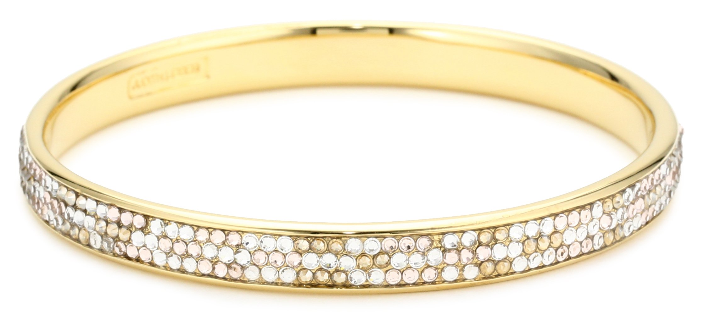 Judith Leiber Jewelry Fancy Pave Crystal, Champagne and Crystal Multi Bangle Bracelet