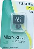 Fujifilm 2GB Micro SD Card includes Adaptor For Full size SD
