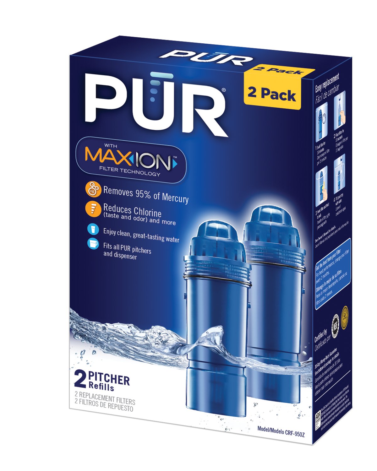PUR 2Stage Water Pitcher Replacement Filters 1, 2, 3, 4Packs eBay