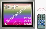 Digital Photo Frame 10.4 in. Multimedia silver +MP3 & Movie