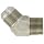 EATON Aeroquip 2023-12-12S 45 Degree Male Elbow, JIC 37° & NPT End Types, Carbon Steel, 3/4 JIC(m) x 3/4 NPT(m) End Size, 3/4" Tube OD, 3/4" Male Pipe Size