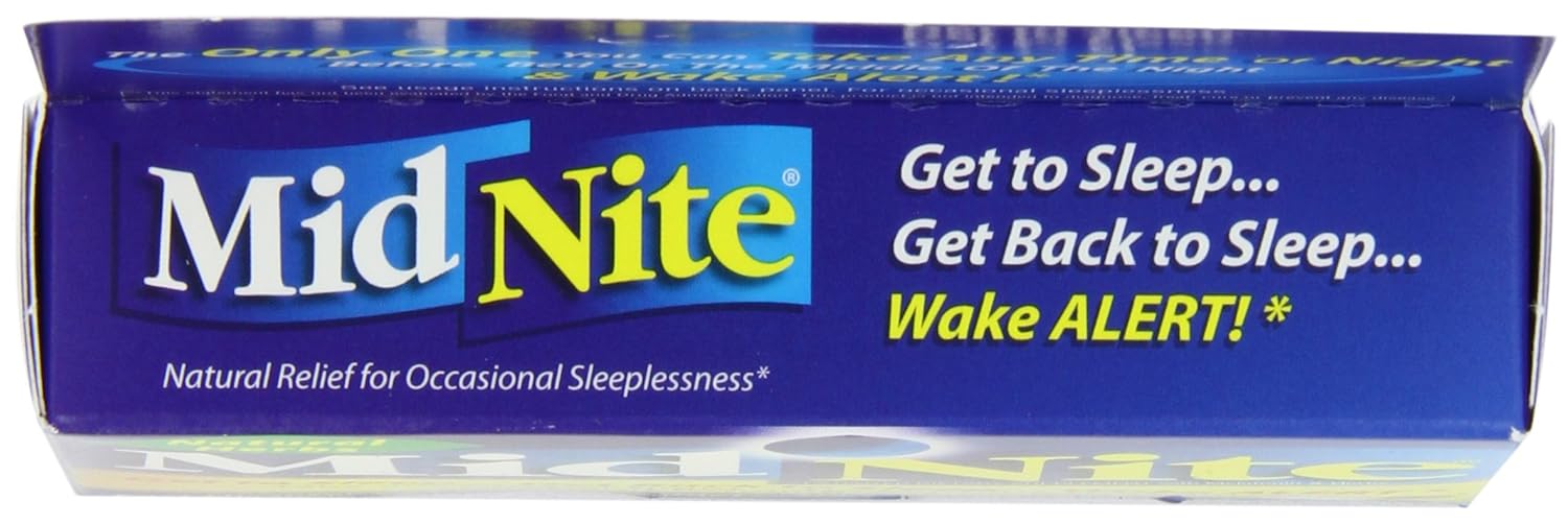 Amazon.com: MidNite Natural Sleep Supplement, 30-Count Box (Pack ...