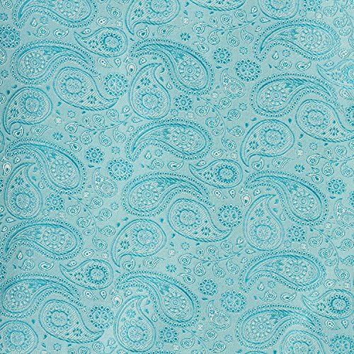 Men's Paisley Formal Vest Turquoise for Tuxedo and Suit