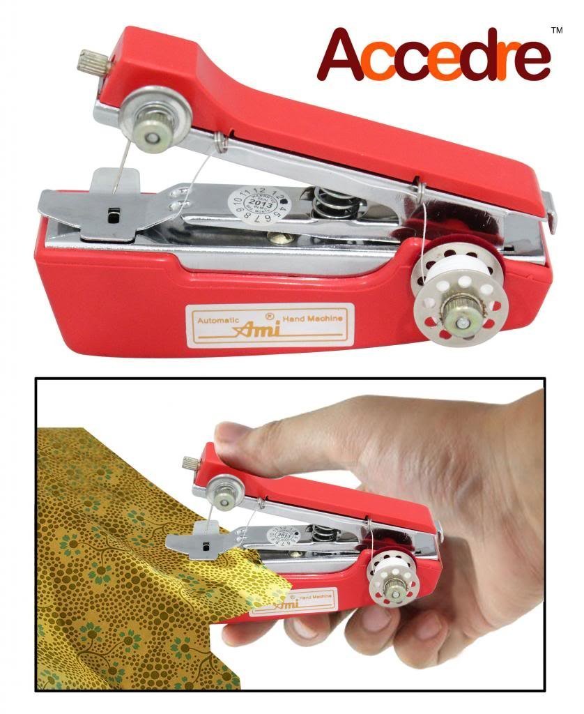 Accedre M12 Mini Stapler Style Hand Sewing Machine (Color May Vary
