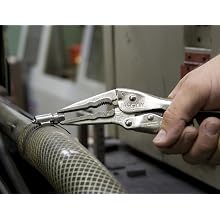 CH Hanson 09300 7-Inch Needle Nose Self-Adjusting Locking Pliers