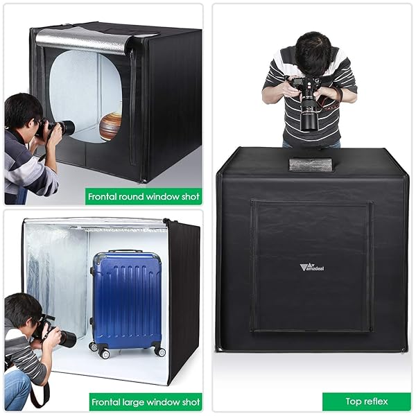 AMZDEAL PHOTO LIGHT BOX 32 X 32IN PHOTO STUDIO, Tienda de fotografía