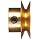 Boston Gear G1216 Grooved Pulley, Fits Round Belts 0.1875" or Smaller, 0.250" Face, Brass