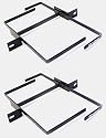 Rack Bridging Wire Management Rings 1U, Lot of 2 by RackSonic #34-211300