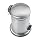 Polder Commercial Style Step Can, Stainless Steel, 1.3-Gallon