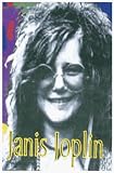Janis Joplin - Face Shot Logo Below - Lucite Keychain