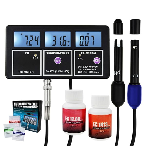 TDS Tester+Digital Ph Meter Aquarium Pool Hydroponic Water Monitor 0