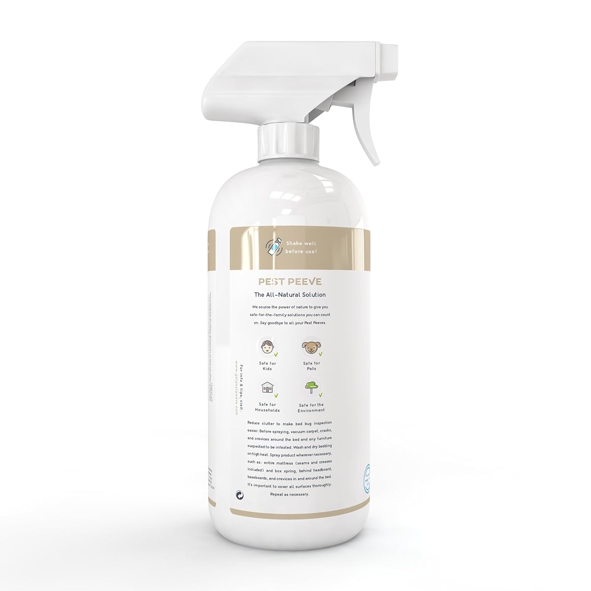ByeBye Bed Bugs Powerful, Natural Bedbug Killer Spray Home Defense Treatment Ecofriendly