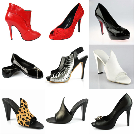 high heeled shoes