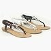 GU13 Cute Summer Flat Braided T-Strap Sandal