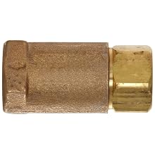 Dixon 61-103 Brass Ball Cone Check Valve, 1/2" NPT Female